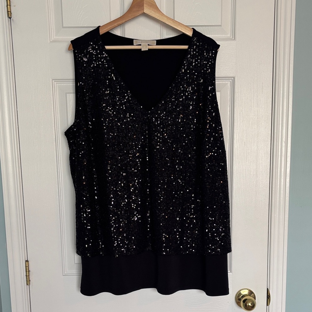 Michael Kors sequinned sleeveless top